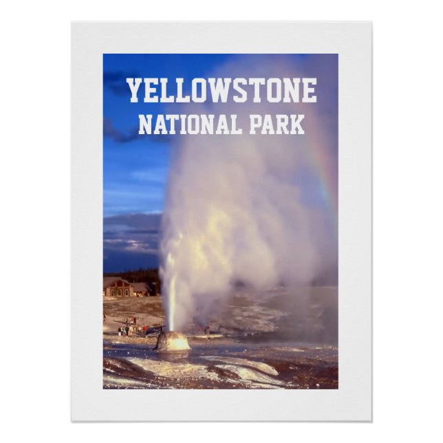 Pôster Yellowstone Nationalpark (Frente)