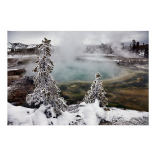 Pôster Yellowstone nevado
