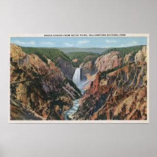 Poster Yellowstone, o ponto do artista de WYfrom