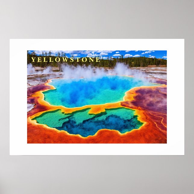 Poster Yellowstone Thermal Hot Pot (Frente)
