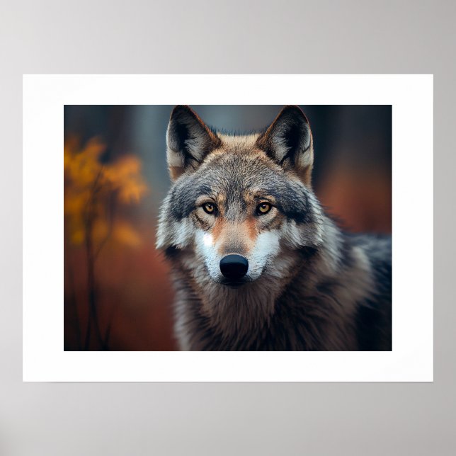 Poster Yellowstone Wolf (Frente)