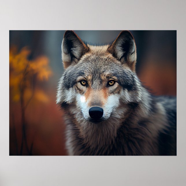 Poster Yellowstone Wolf (Frente)