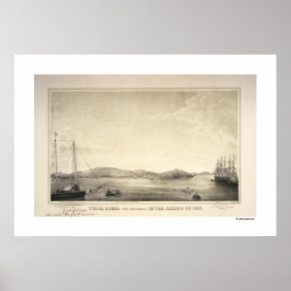 Pôster Yerba Buena (agora São Francisco) Primavera 1837 P