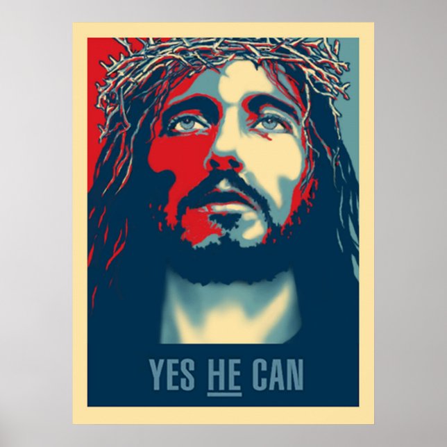 Pôster Yes HE Can Print - 15"x20" (Frente)
