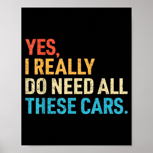 Poster Yes I Really Do Need All These Funny Car Mechanic  (Frente)