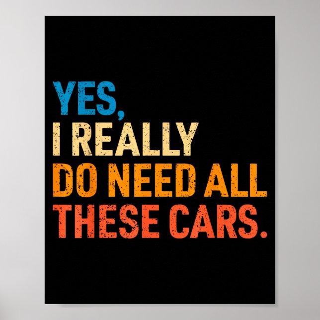Poster Yes I Really Do Need All These Funny Car Mechanic  (Frente)