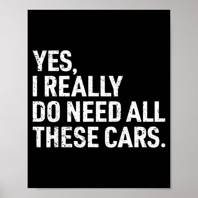 Poster Yes I Really Do Need All These Funny Car Mechanic  (Frente)