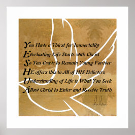 Poster Yeshua Christian Poem