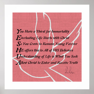 Poster Yeshua Christian Poem