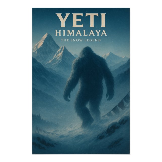 Pôster Yeti — A Lenda da Neve do Himalaia. (Frente)