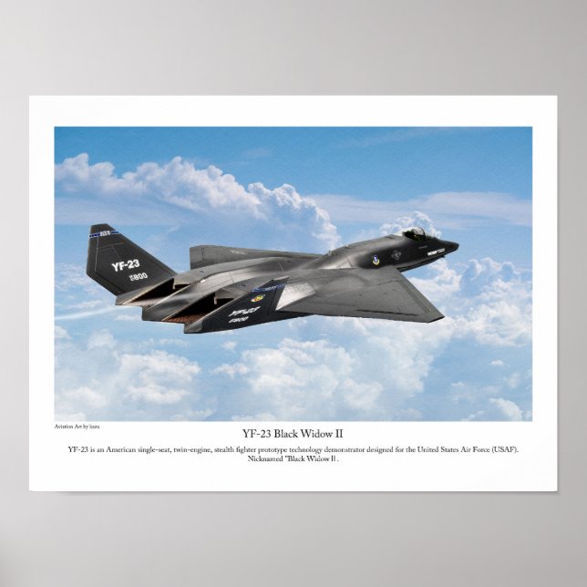 Poster YF-23 Black Widow II (Frente)