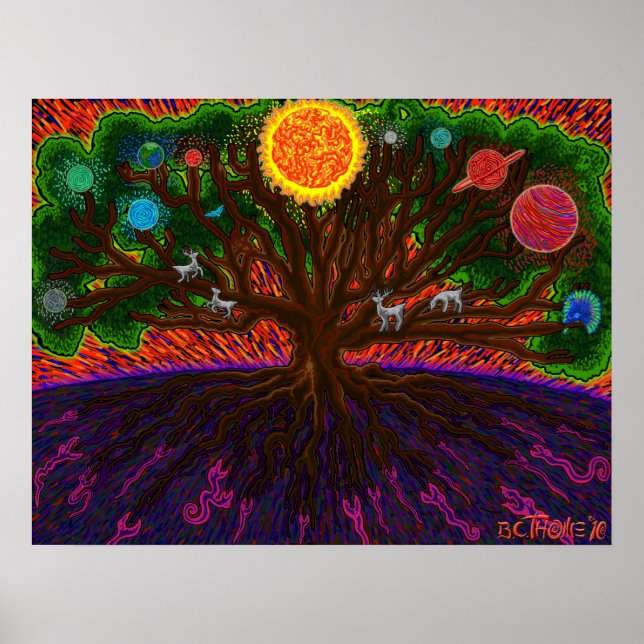 Poster Yggdrasil (Frente)