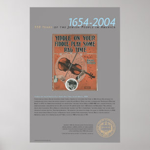 Poster Yiddle em seu violino…, partitura, 1909