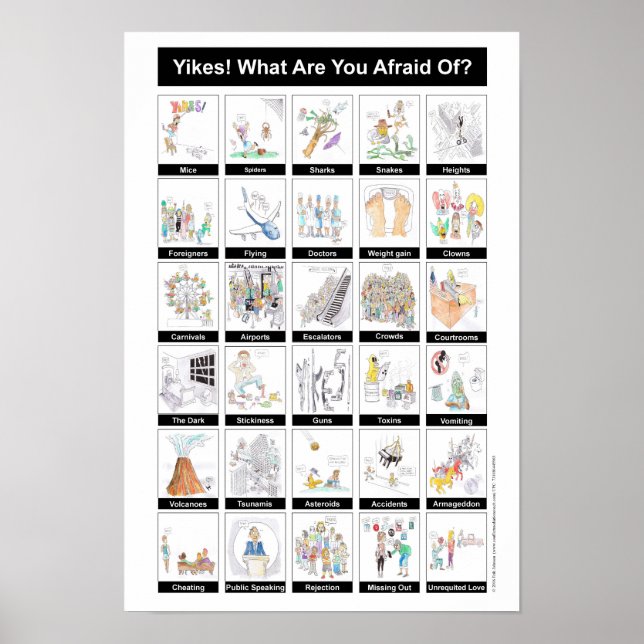 Poster Yikes! Do Que Você Tem Medo? (Frente)