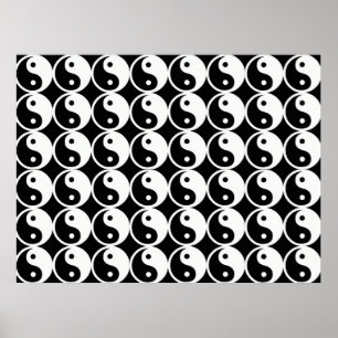 Pôster Yin e Yang Pattern