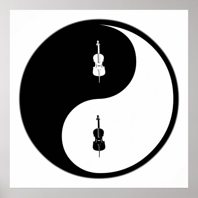 Pôster Yin Yang Cello (Frente)