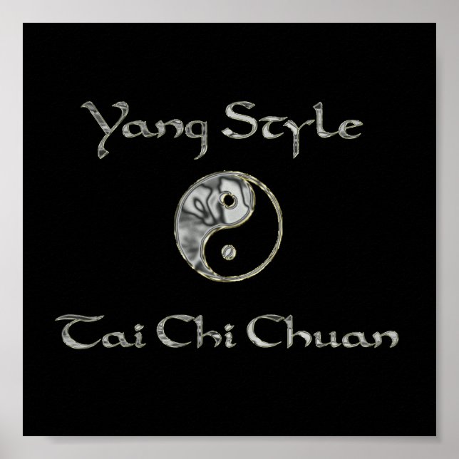Pôster Yin Yang Chrome, Yang Style Chrome, tai chi chrome (Frente)