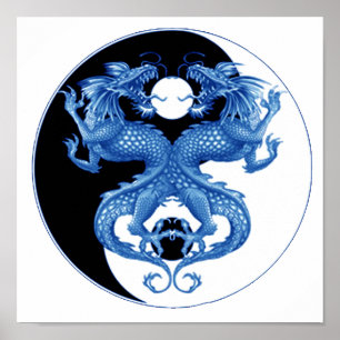 Pôster Yin Yang Dragon 2