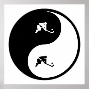 Poster Yin Yang Field Hockey