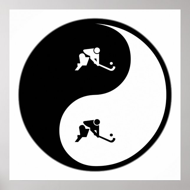 Poster Yin Yang Field Hockey (Frente)