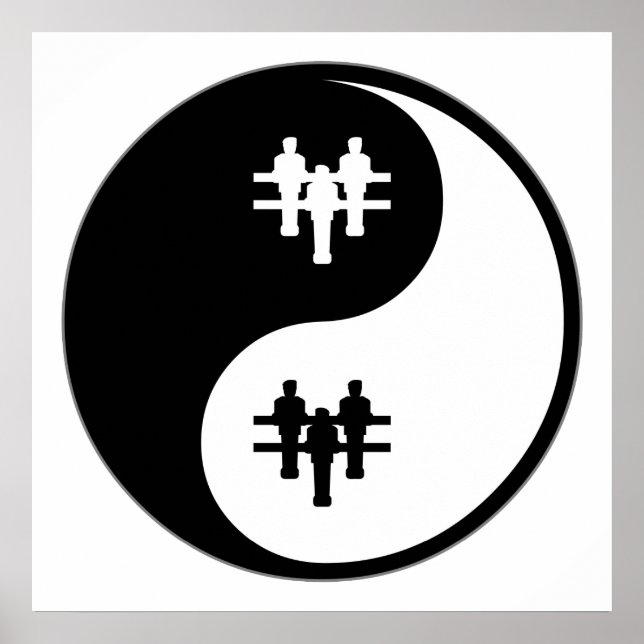 Pôster Yin Yang Foosball (Frente)