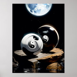 Poster Yin Yang Harmony: Equilíbrio do outro mundo