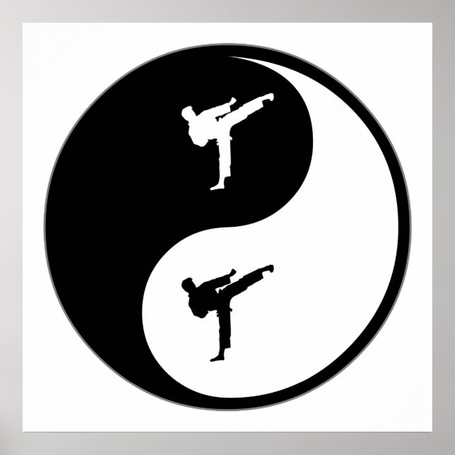 Poster Yin Yang Karate (Frente)