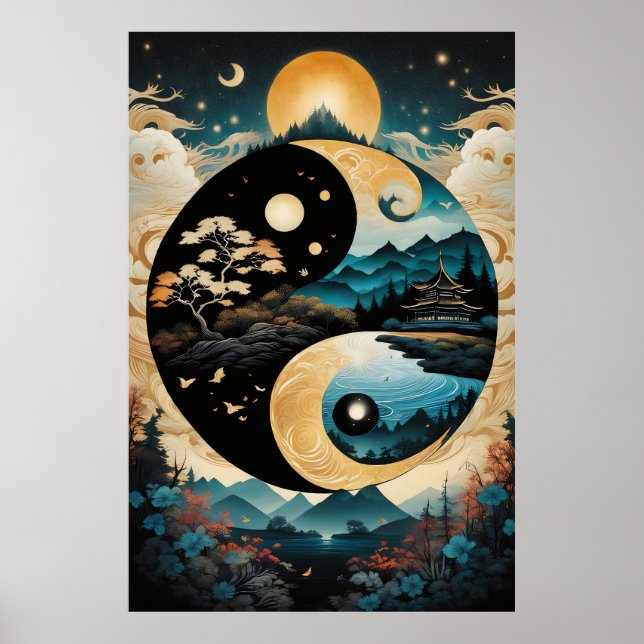 Poster Yin Yang Landscape (Frente)