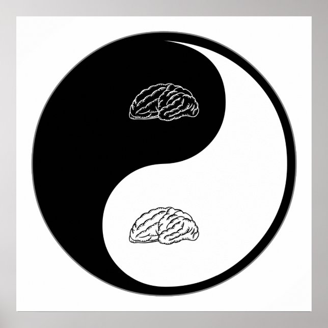 Pôster Yin Yang Neuroscience (Frente)