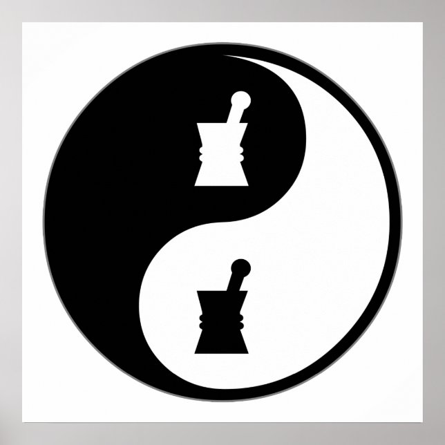Pôster Yin Yang Pharmacology (Frente)