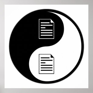 Pôster Yin Yang Proofreading