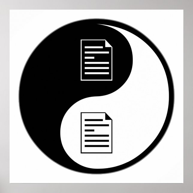 Pôster Yin Yang Proofreading (Frente)