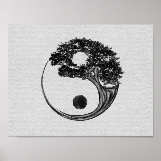 Poster Yin Yang Tree Canvas (Frente)