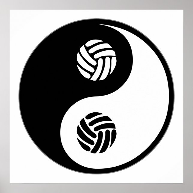 Pôster Yin Yang Voleibol (Frente)