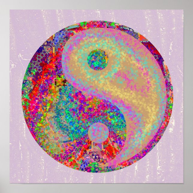 Poster YIN YANG YinYang Chinese Life Balance Symbol (Frente)