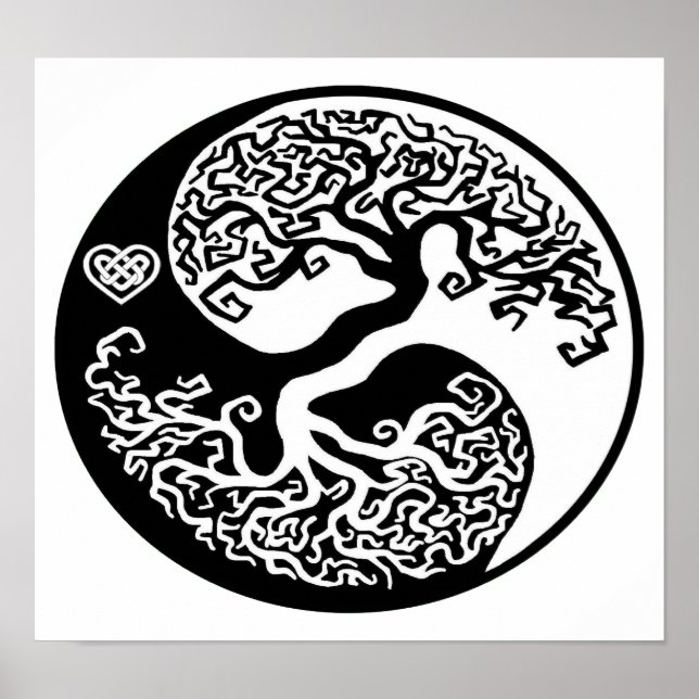 Poster Ying-Yang Tree circle (Frente)
