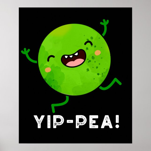Poster Yip-pea Happy Pun Dark BG (Frente)
