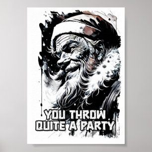 Poster Yippee Ki Yay Engraçado Cotação de Natal Pop