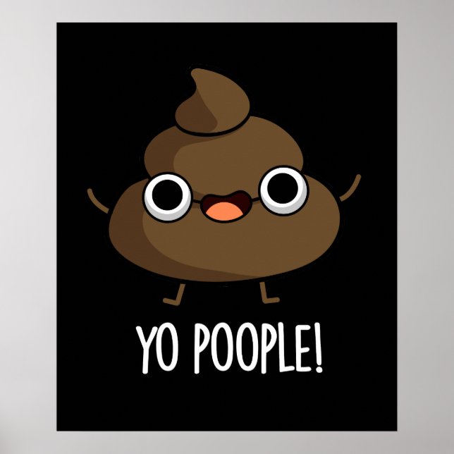 Poster Yo Pops Engraçados Poop Dark BG (Frente)