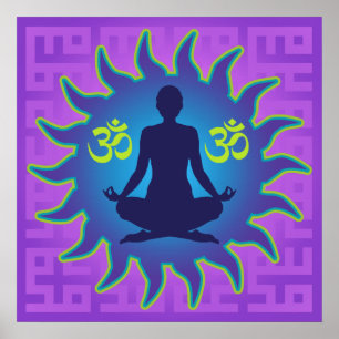 Poster Yoga Aum