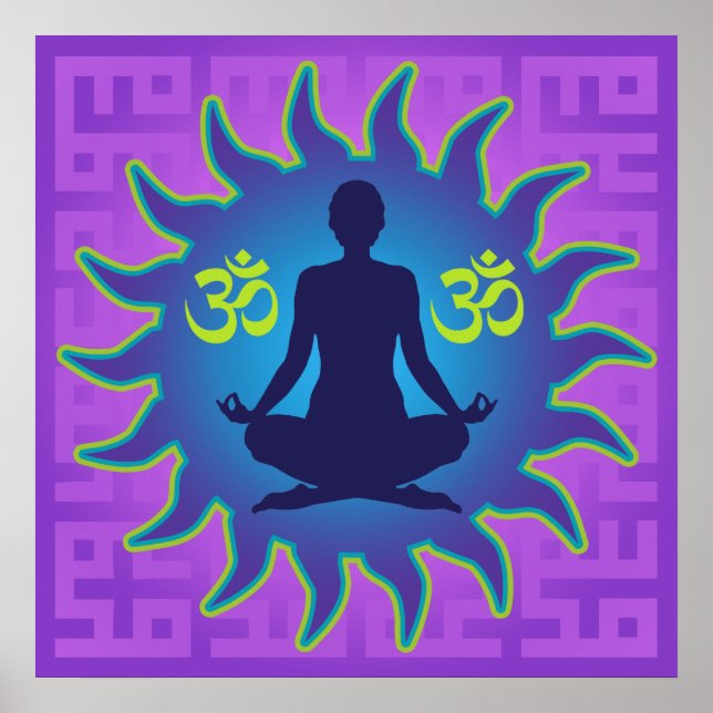 Poster Yoga Aum (Frente)