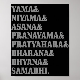 Poster Yoga Budismo Hinduísmo Sânscrito Buda Iogue Espíri