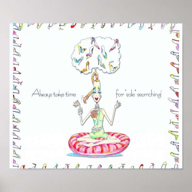 Poster Yoga Calçado Vanity (Frente)