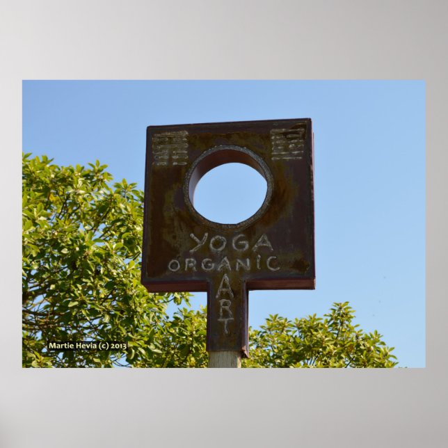 Pôster Yoga e Arte Orgânica (Frente)