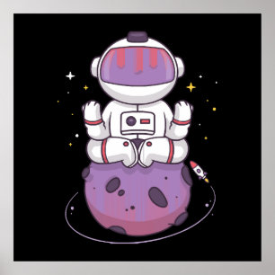 Poster Yoga Espacial