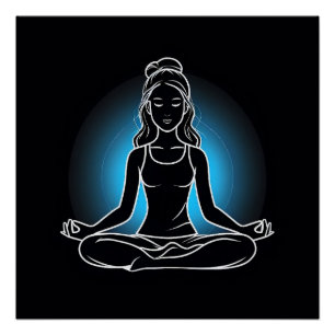 Pôster Yoga espiritual Chic: Tranquilidade em Movimento