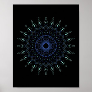 Poster Yoga Espiritual Geometria Sagrada Hindu Pilates Io