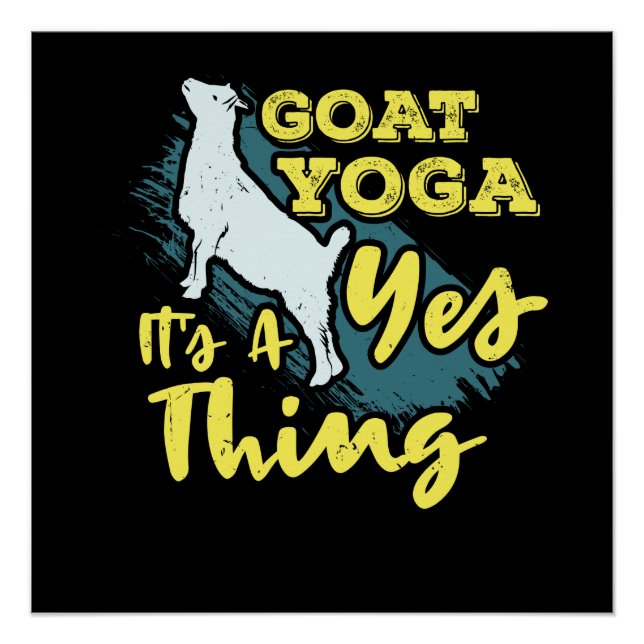 Pôster Yoga Goat Goatyoga (Frente)