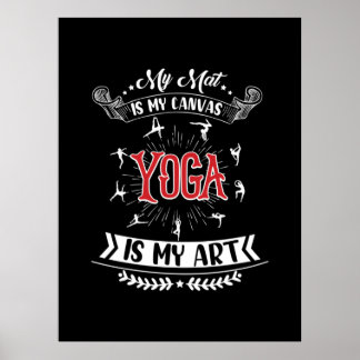 Poster Yoga Lover | Yoga é minha arte