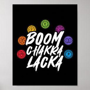 Poster Yoga Meditação Reiki Espiritual Boom Chakra Lacka 